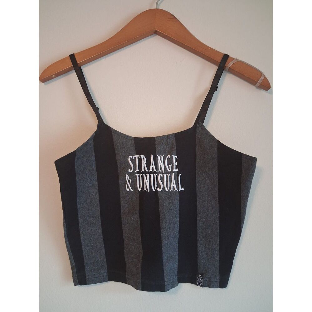 Forest Ink Strange & Unusual Striped Cropped Tank Medium